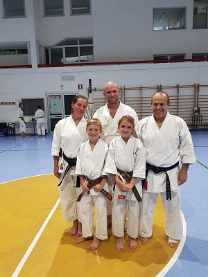 V Itálii u sensei Denis Pironi 7. Dan ITKF, žáka japonských mistrů: (mistra Kase, Nishiyami, Enoeda a nyní u mistra Shirai. (2017)